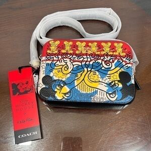 COACH X KEITH HARING DISNEY MICKEY MOUSE Crossbody Bag. Limited collectible edit